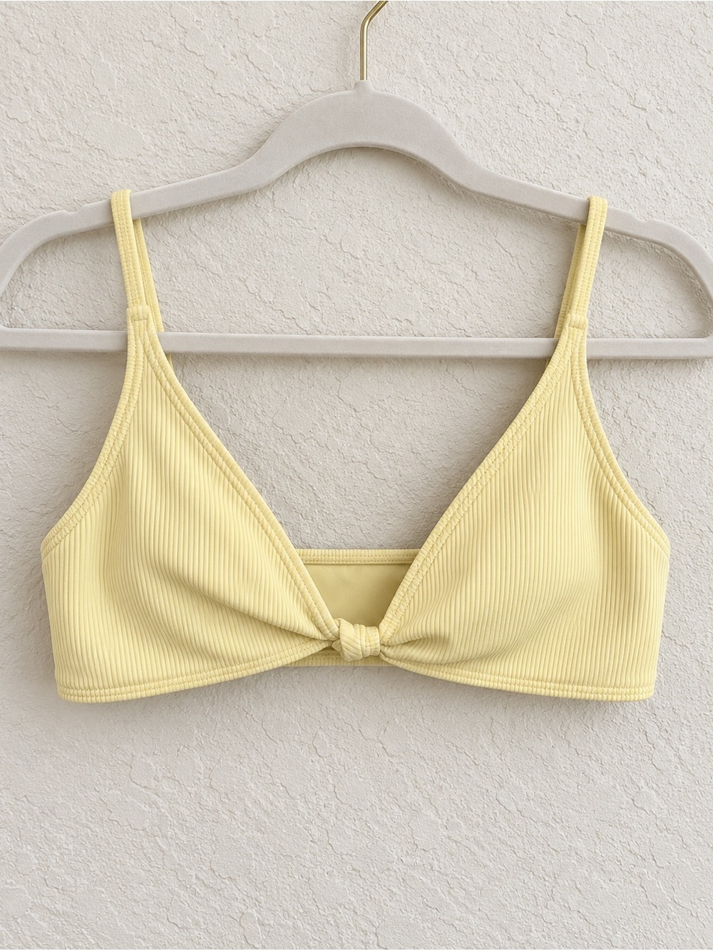 La Hearts Light Yellow Bikini Top p